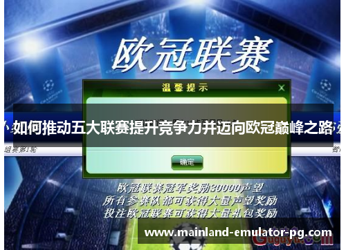 如何推动五大联赛提升竞争力并迈向欧冠巅峰之路 如何推动五大联赛提升竞争力并迈向欧冠巅峰之路